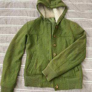 Green Tweed Coat